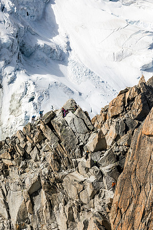 Climbers on the ridge