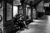 Waiting for the train
