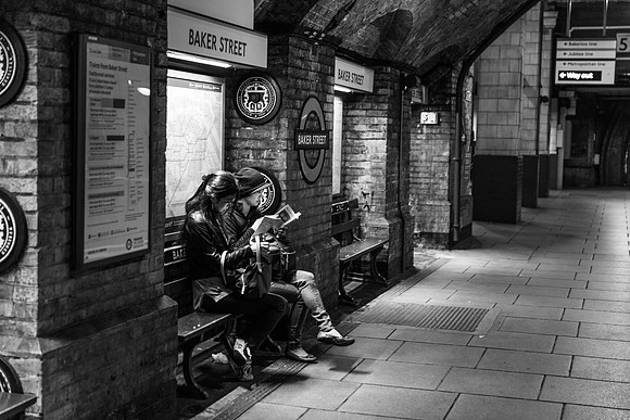 Waiting for the train