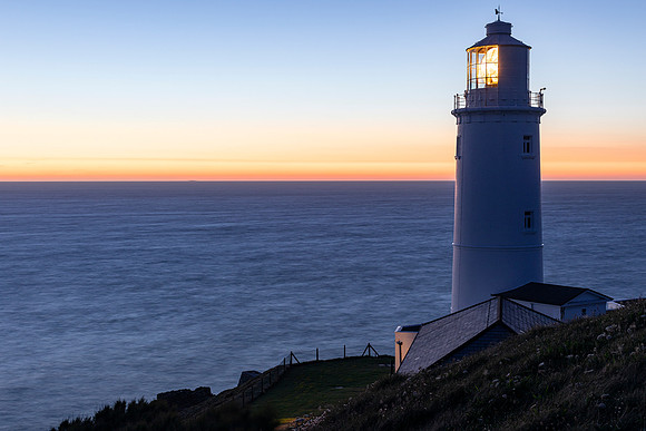 Trevose Head lighthouse blue hour
