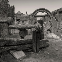 Remains of machinery in Sulphur factory