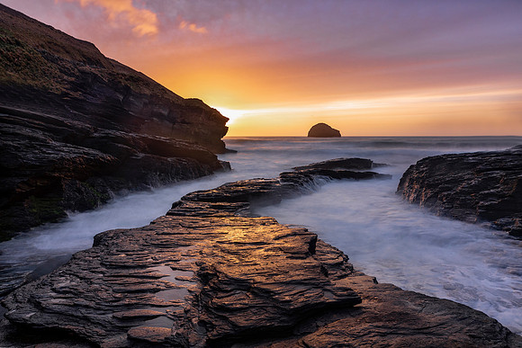 Trebarwith Strand Sunset